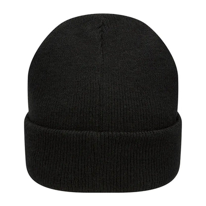 Black Thinsulate beanie hat with folded brim, perfect for country clothing and hunting