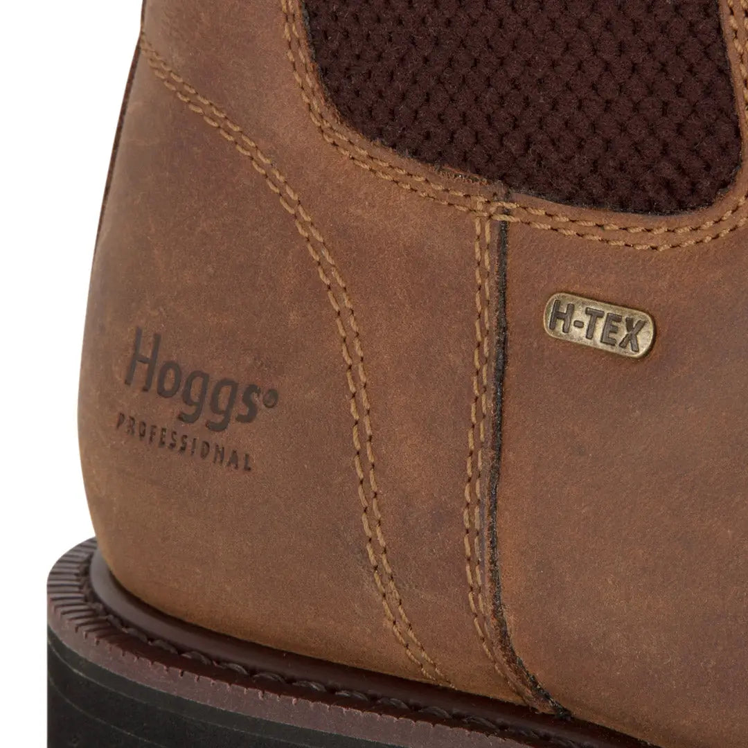 Brown leather Hoggs of Fife Waterproof Shire Pro Dealer Boots, a farmers’ favourite sturdy option