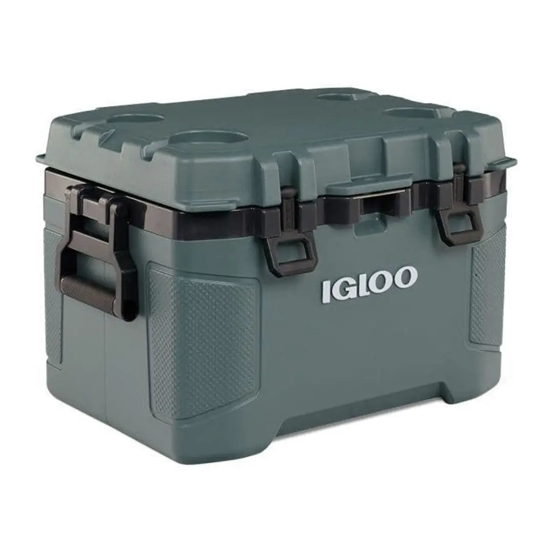 Igloo Trailmate 47 Litre Cool Box with gray exterior and black latches to stay cool