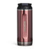 Rose gold metallic stainless steel tumbler with Igloo branding, perfect for travel