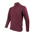 Burgundy quarter-zip Jack Pyke Ashcombe sweater with ribbed collar and cuffs