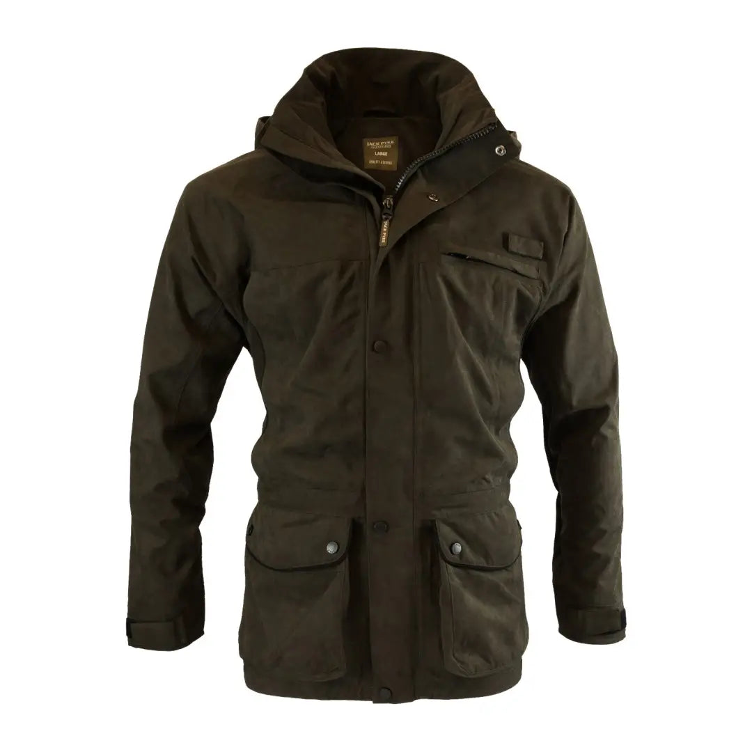 Dark green Jack Pyke Ashcombe Jacket with pockets and zip front closure