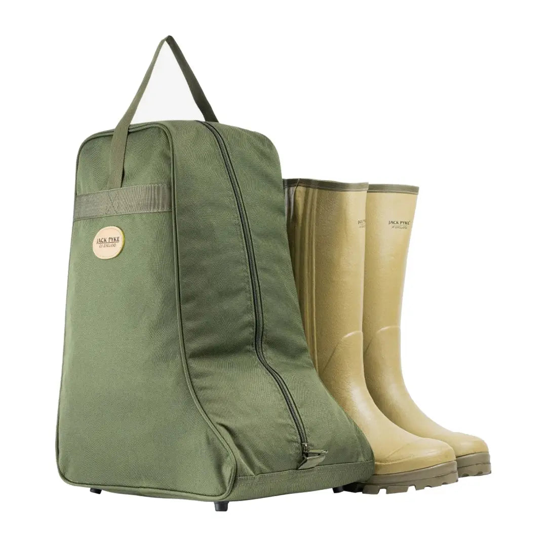 Green Jack Pyke Boot Bag for storing and carrying tall boots easily