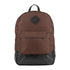 Stylish Jack Pyke Canvas Backpack in brown and black with a leather-like bottom panel