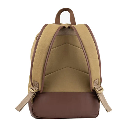 Beige and brown Jack Pyke Canvas Back Pack with padded straps and top handle