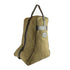 Olive green Jack Pyke Canvas Boot Bag with handle and zipper for large wellington boots