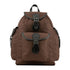 Brown Jack Pyke Canvas Day Pack with leather straps and multiple pockets for adventure