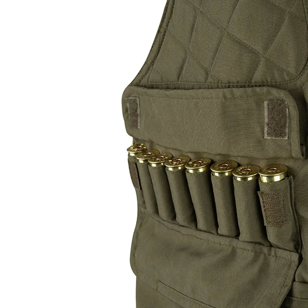 Jack Pyke Countryman Vest with loops for shotgun shells and reinforced shoulder pads