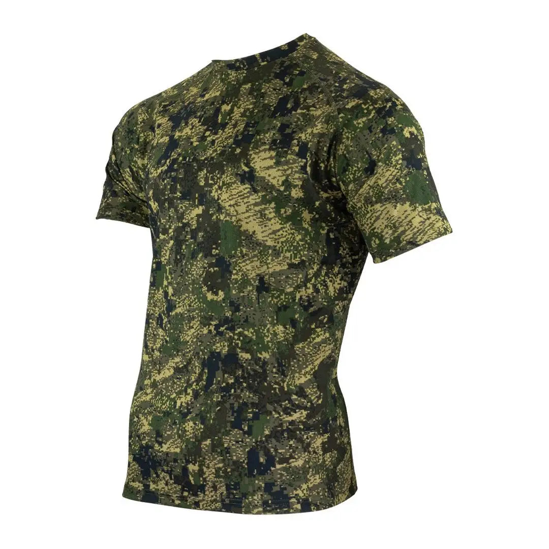 Jack Pyke Digital Camo T-Shirt featuring a fast wicking mesh for ultimate comfort