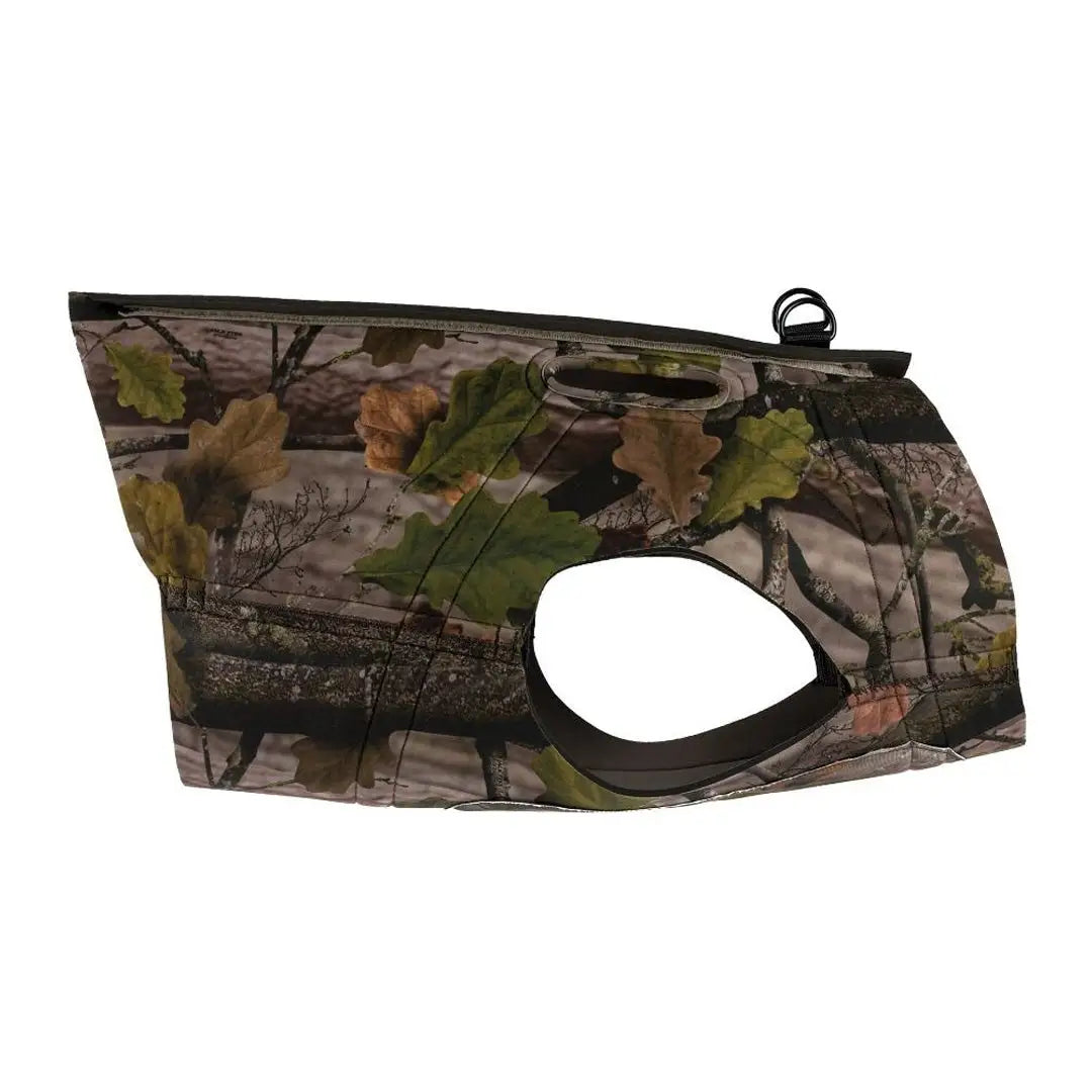 Camouflage-patterned Jack Pyke Gen 2 Neo Dog Vest with leaf and branch design