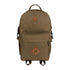 Olive green Jack Pyke Harrier Rucksack with brown leather accents and multiple pockets