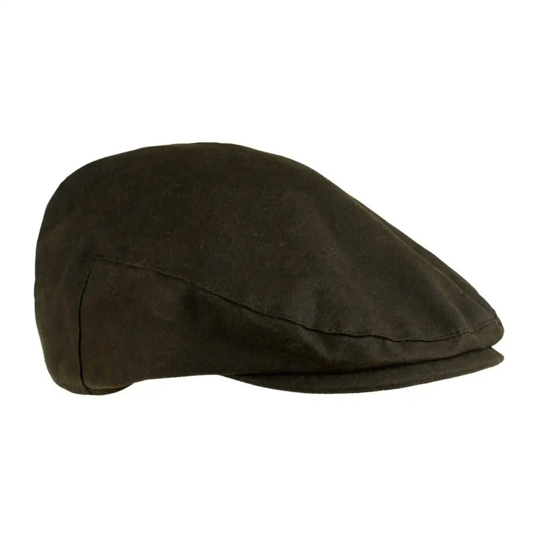 Dark green Jack Pyke Junior Wax Flat Cap, perfect for stylish outdoor adventures