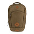 Olive green Jack Pyke Kestrel Rucksack with brown leather accents and zippered compartments