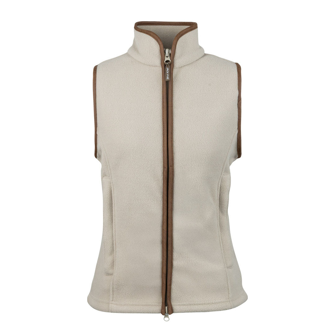 Sleeveless fleece vest with brown trim from Jack Pyke Ladies Countryman collection