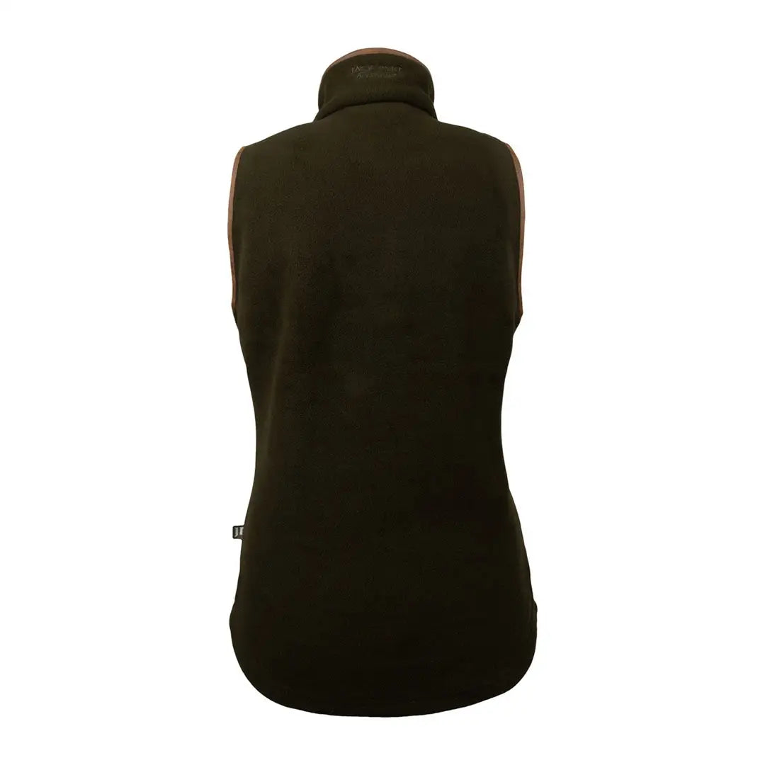 Dark green fleece gilet with high collar from Jack Pyke Ladies Countryman collection