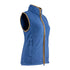 Blue fleece vest with gold zipper and high collar from Jack Pyke Ladies Countryman collection