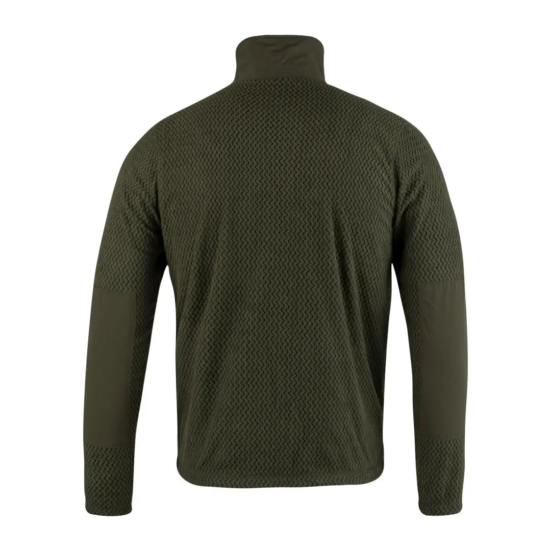 Dark green turtleneck sweater with a textured knit pattern for Jack Pyke Lightweight Z Fleece