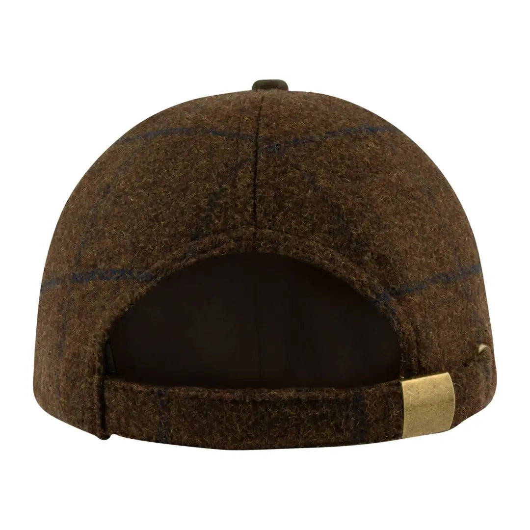 Brown Lowland Tweed Baseball Hat with adjustable strap perfect for any casual outfit