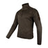 Dark brown Jack Pyke Melange Quarter Zip fleece pullover sweater with long sleeves