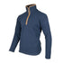 Navy blue Jack Pyke Countryman Fleece Pullover with stylish orange trim