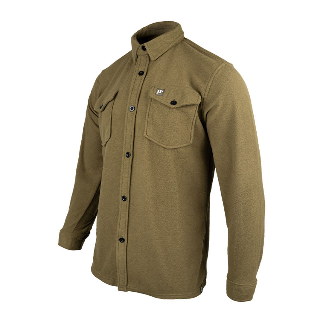 Olive green Jack Pyke Polar Fleece Shirt for stylish warmth and comfort