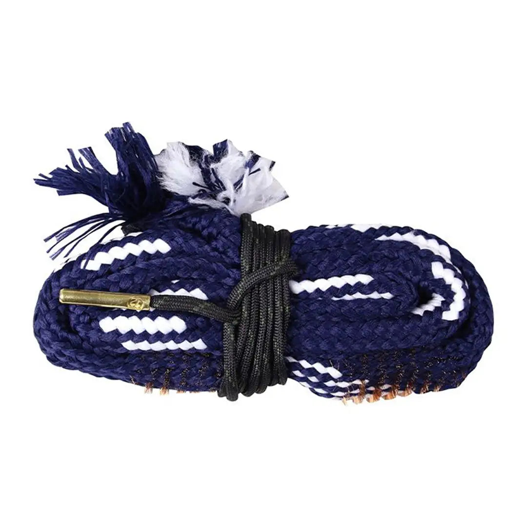 Bore snake cleaning tool in navy blue and white for Jack Pyke Snaky Shotgun Bore Cleaner