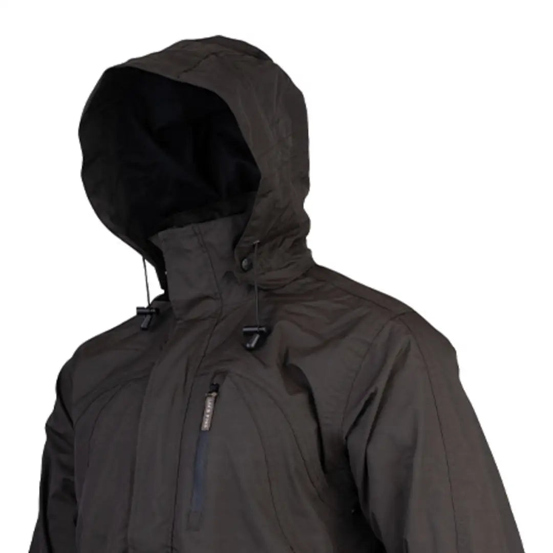 Dark gray Jack Pyke Technical Featherlite Jacket with zippered front pocket