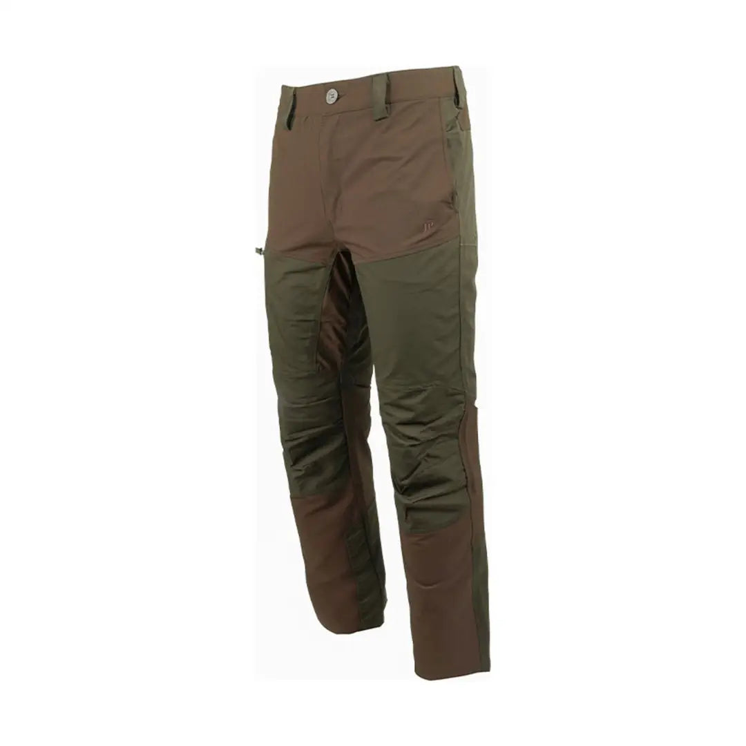 Olive green Jack Pyke Technical Hybrid Trousers with reinforced knees for outdoor use