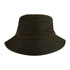 Dark green Jack Pyke Wax Bucket Hat with a wide brim for style and sun protection