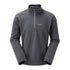 Gray Keela Micro Pulse fleece pullover featuring a cozy half-zip and high collar