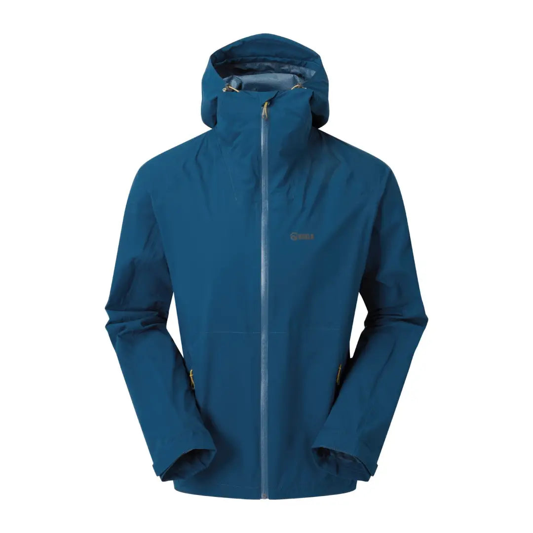 Blue waterproof Keela Saxon Jacket with a full-length zipper for ultimate protection