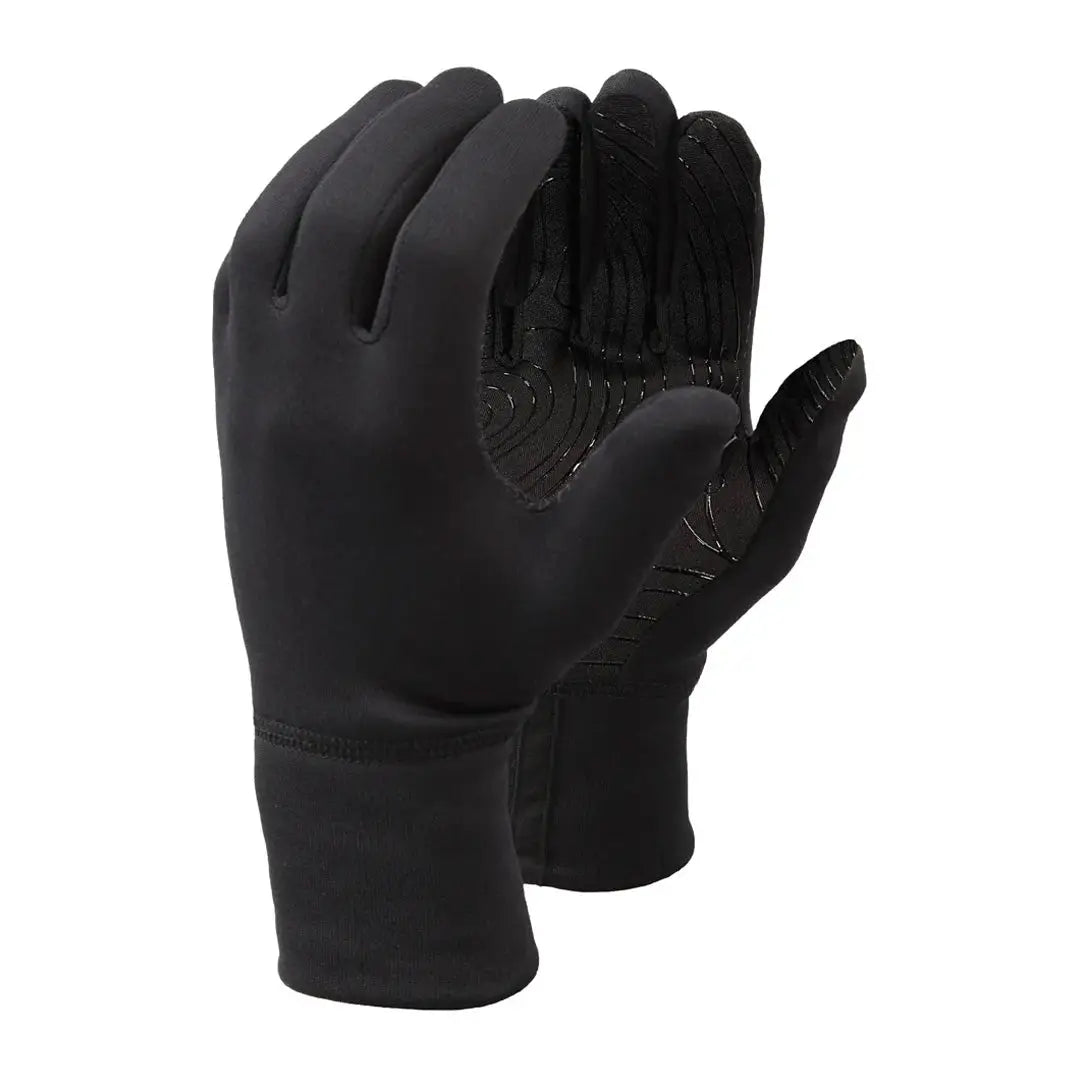 Black neoprene glove with textured palm grip from Keela Sticky Polartec range