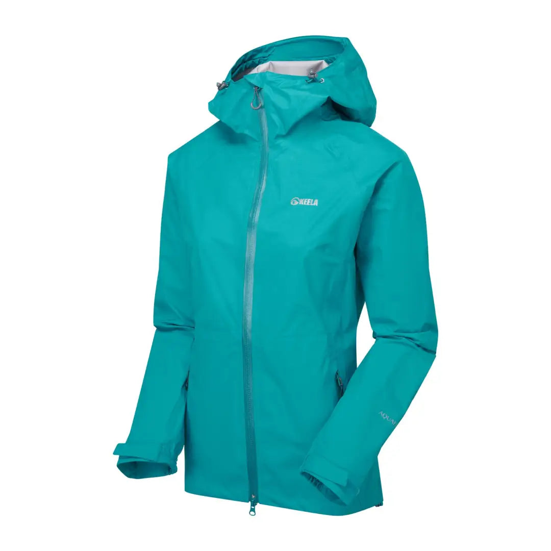 Teal Keela Womens Cairn Jacket with a zipper, perfect for country clothing and hunting