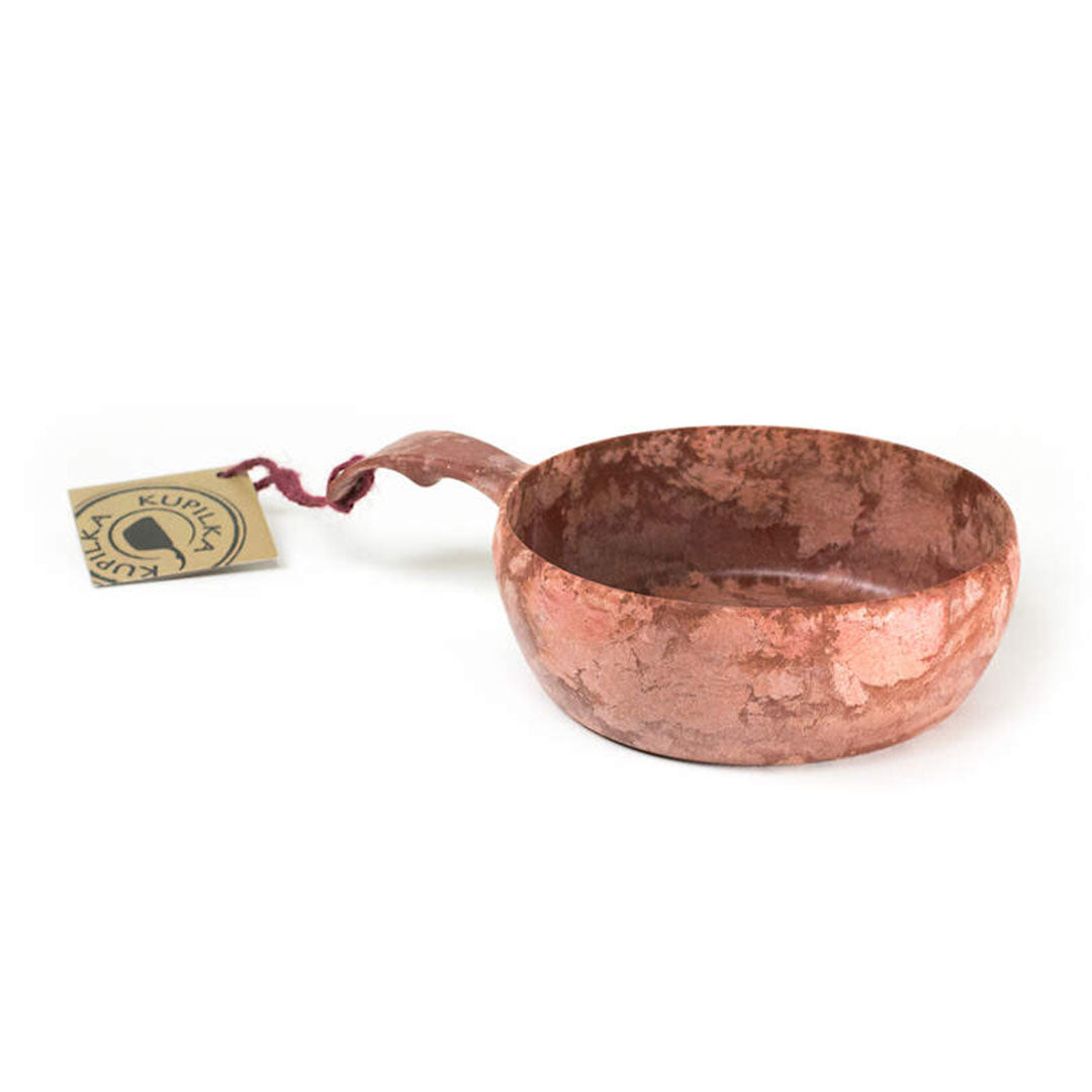 Copper-colored wooden Kupilka Bowl cup, perfect for country clothing and outdoor adventures