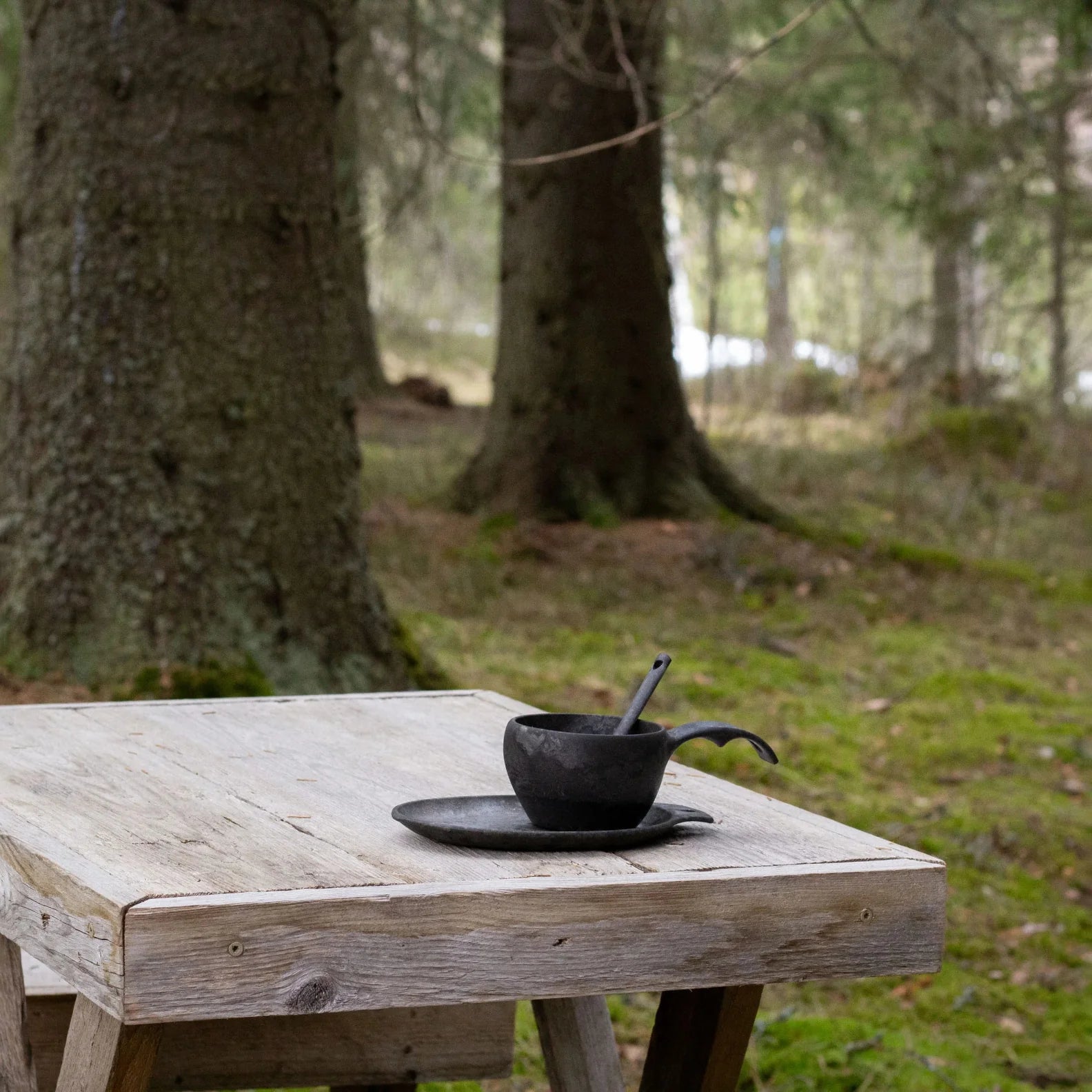 Wooden cup with spoon in Kupilka Gift Box, perfect for country clothing and outdoor adventures