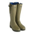 Olive green Le Chameau Vierzonord Wellington Boots with adjustable side straps