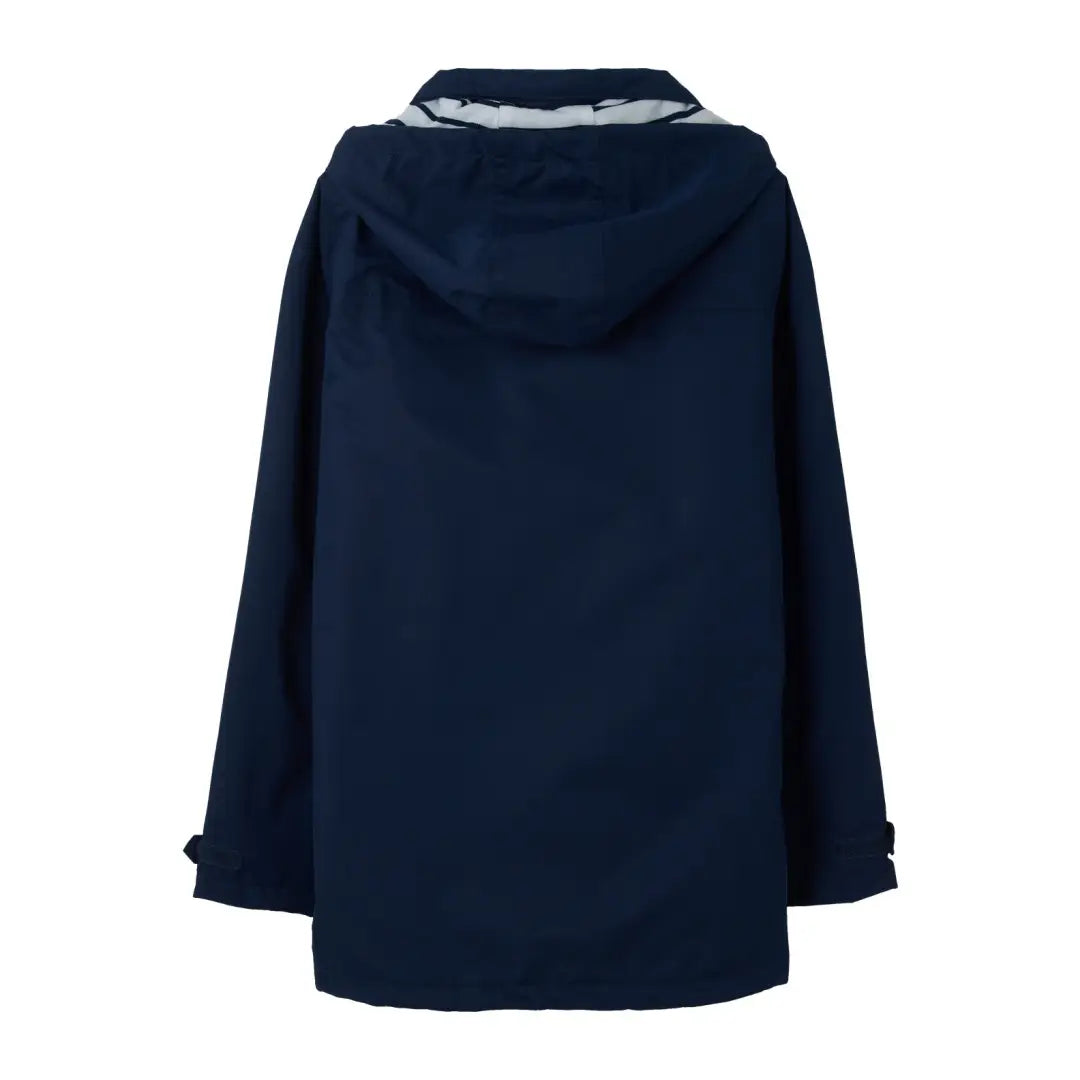 Navy blue Lighthouse Beachcomber Ladies Waterproof Jacket with light collar detail