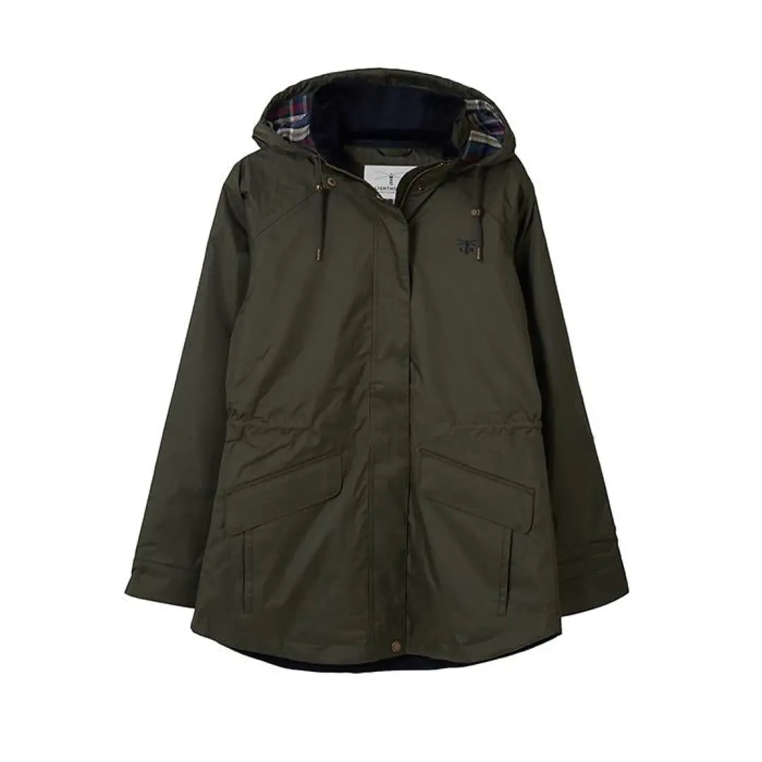 Dark green Kendal Raincoat from the Lighthouse Heritage Collection with front pockets