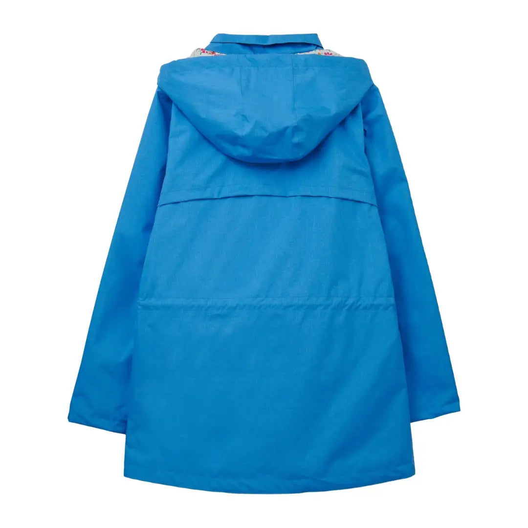 Bright blue Lighthouse Ladies Willow Coat featuring a cozy cotton blend lining