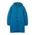 Bright blue Lighthouse Laurel Coat with hood, perfect for stylish winter layering