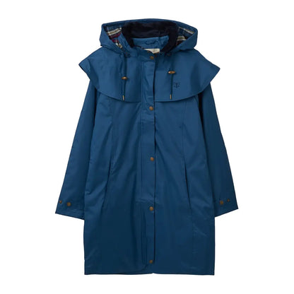 Blue Lighthouse Outrider waterproof raincoat with cape overlay and button closures