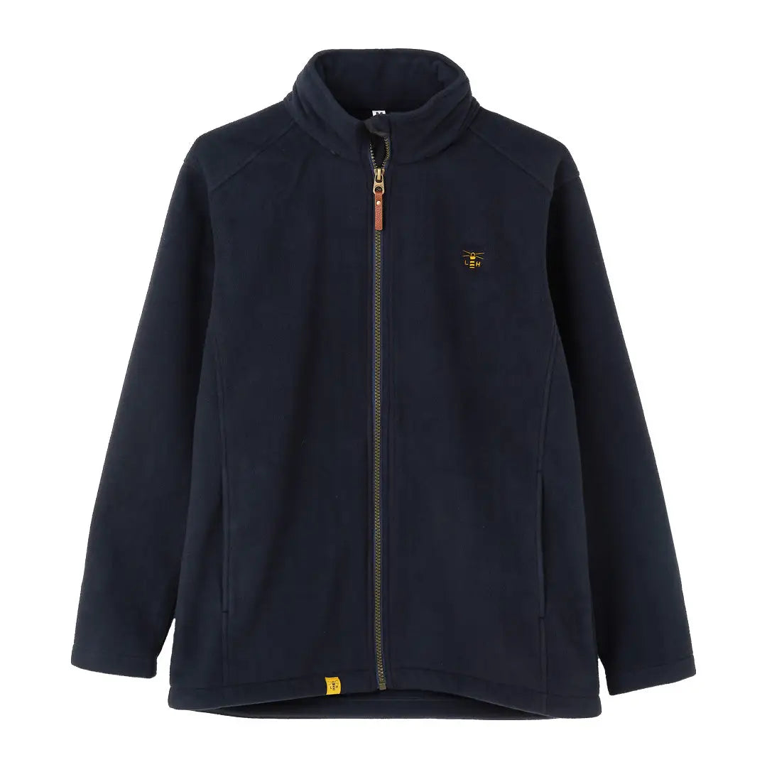 Navy blue Lighthouse Richmond Waterproof Fleece jacket with full zipper and logo