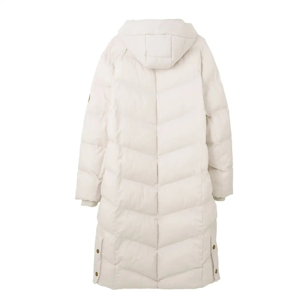 Long white puffer coat with a hood, perfect for winter style - Lighthouse Savannah Coat