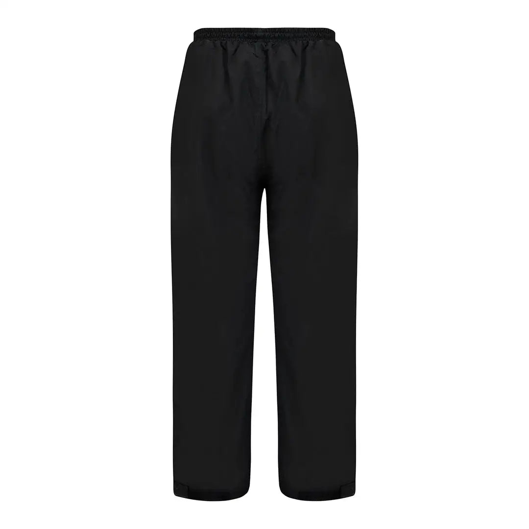 Black wide-leg trousers with elastic waistband for country clothing and outdoor adventures