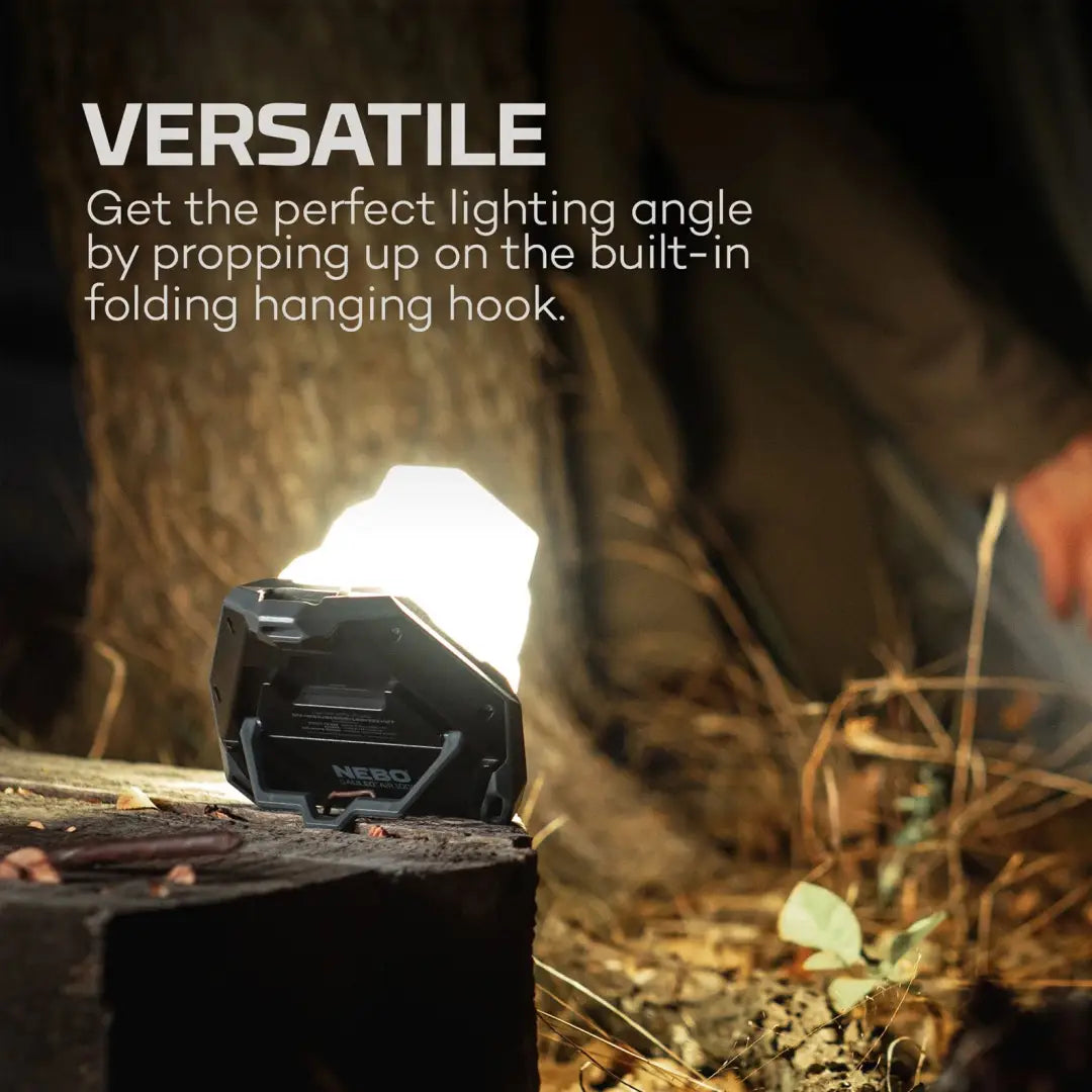 Portable LED work light with folding hook, perfect for the Nebo Galileo Air Collapsible Lantern