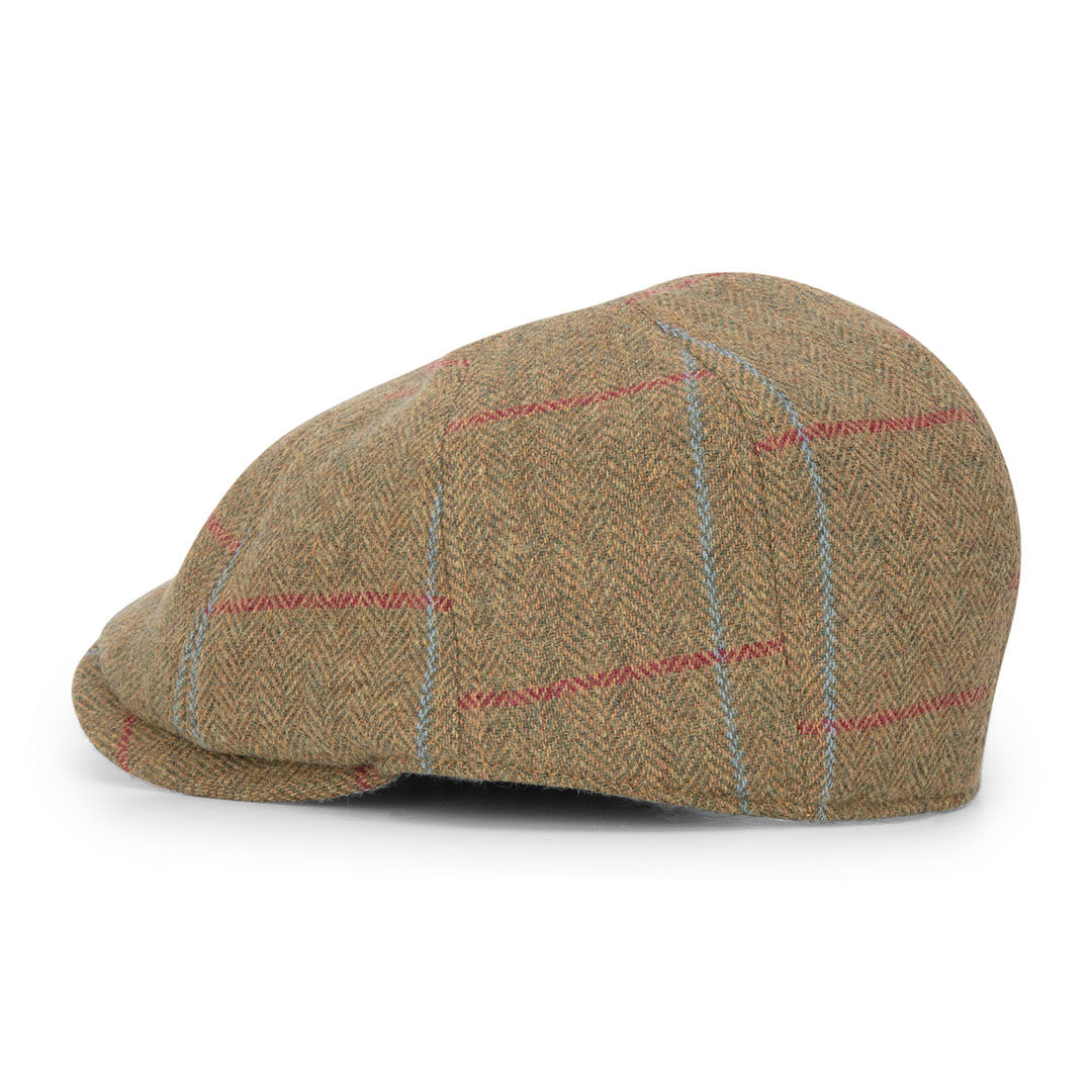 Tweed flat cap in red and blue plaid, perfect Baker Boy Hat for stylish outfits