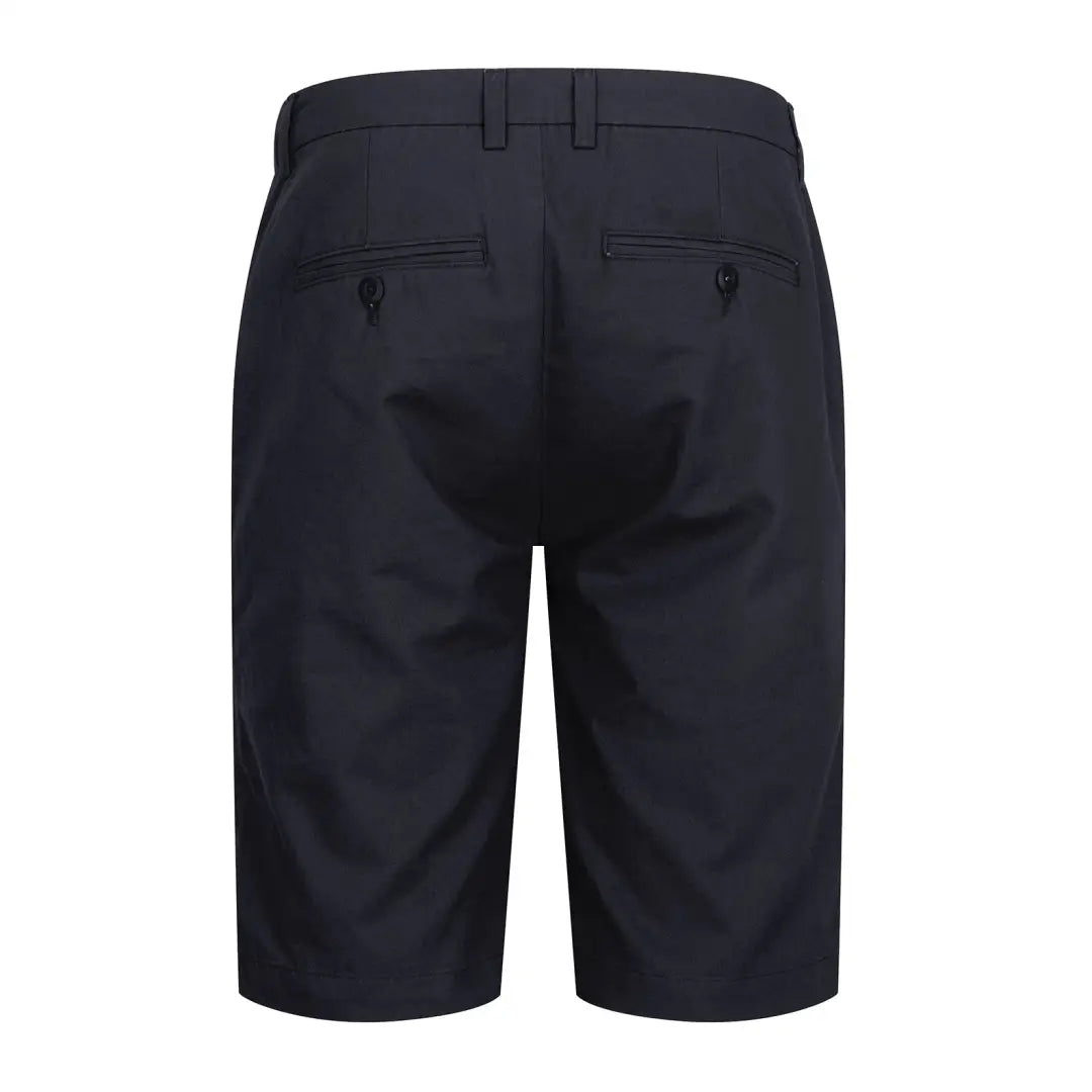 Dark navy blue Forest Chino Shorts with back pockets and belt loops for stylish comfort