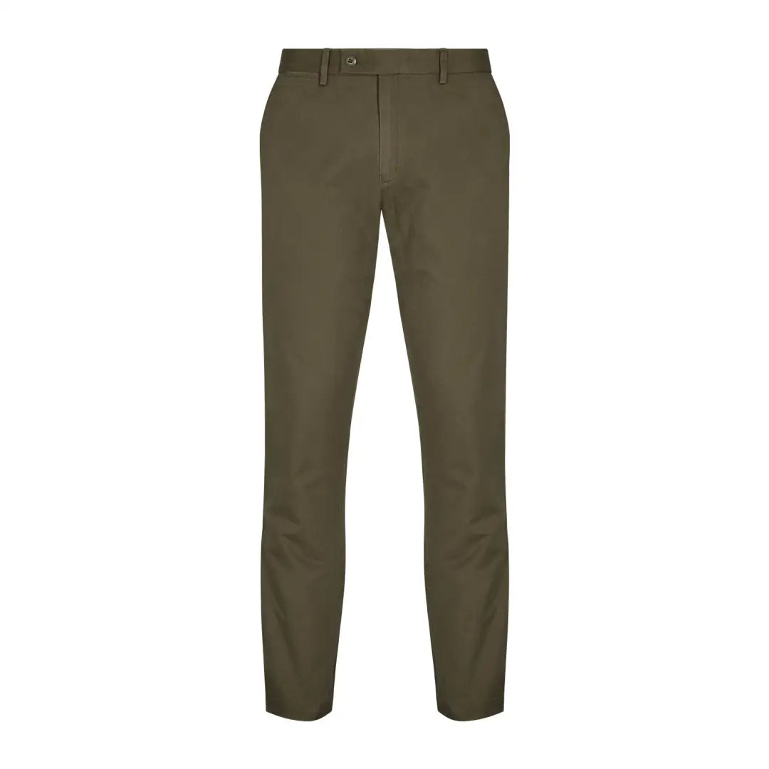 Olive green New Forest Classic Chinos, stylish regular fit chino trousers for country clothing