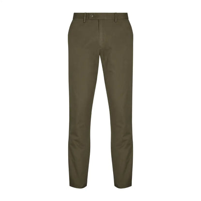 Olive green New Forest Classic Chinos, stylish regular fit chino trousers for country clothing