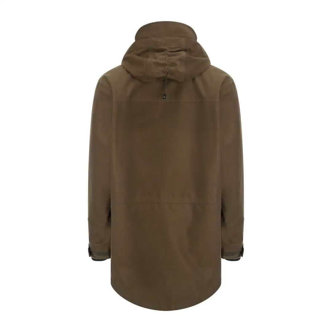 Olive green hooded winter coat from the New Forest Country Sport Smock collection